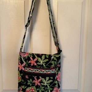 This is a Vera Bradley Hipster Crossbody bag in the "Botanica" pattern